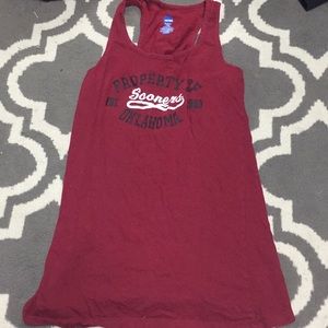 red sooners tank top